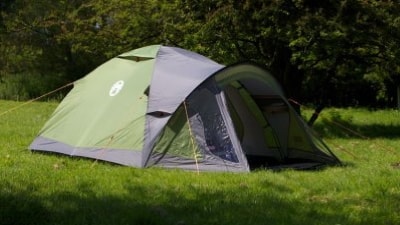 Ouside view of a tent dome